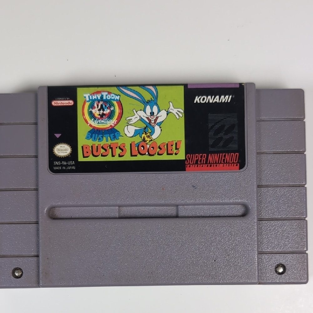 Tiny Toon Adventures: Buster Busts Loose! - Gray Game Cartridge